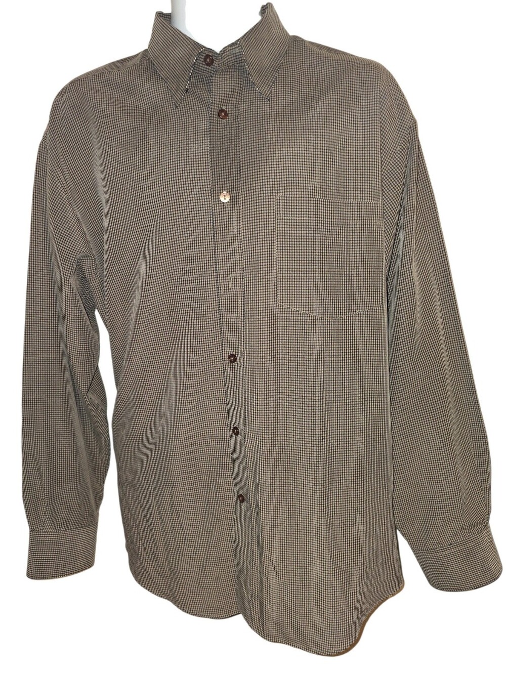 Bugatchi Uomo Long Sleeve Plaid Shirt Mens XL